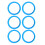 Pack of 6 Cup Lid Sealing Rings Replacements Practical Silicone 1