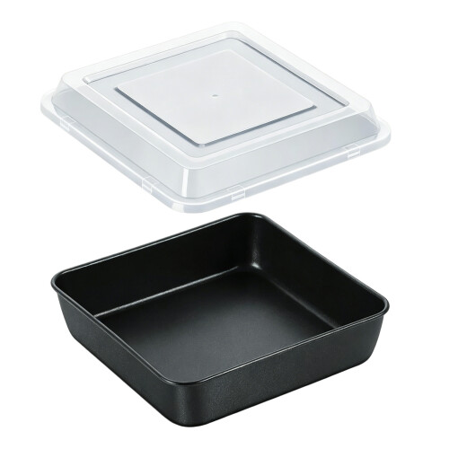 Rustproof Nonstick Cake Pan With Lid Perfect For Home-8 inches