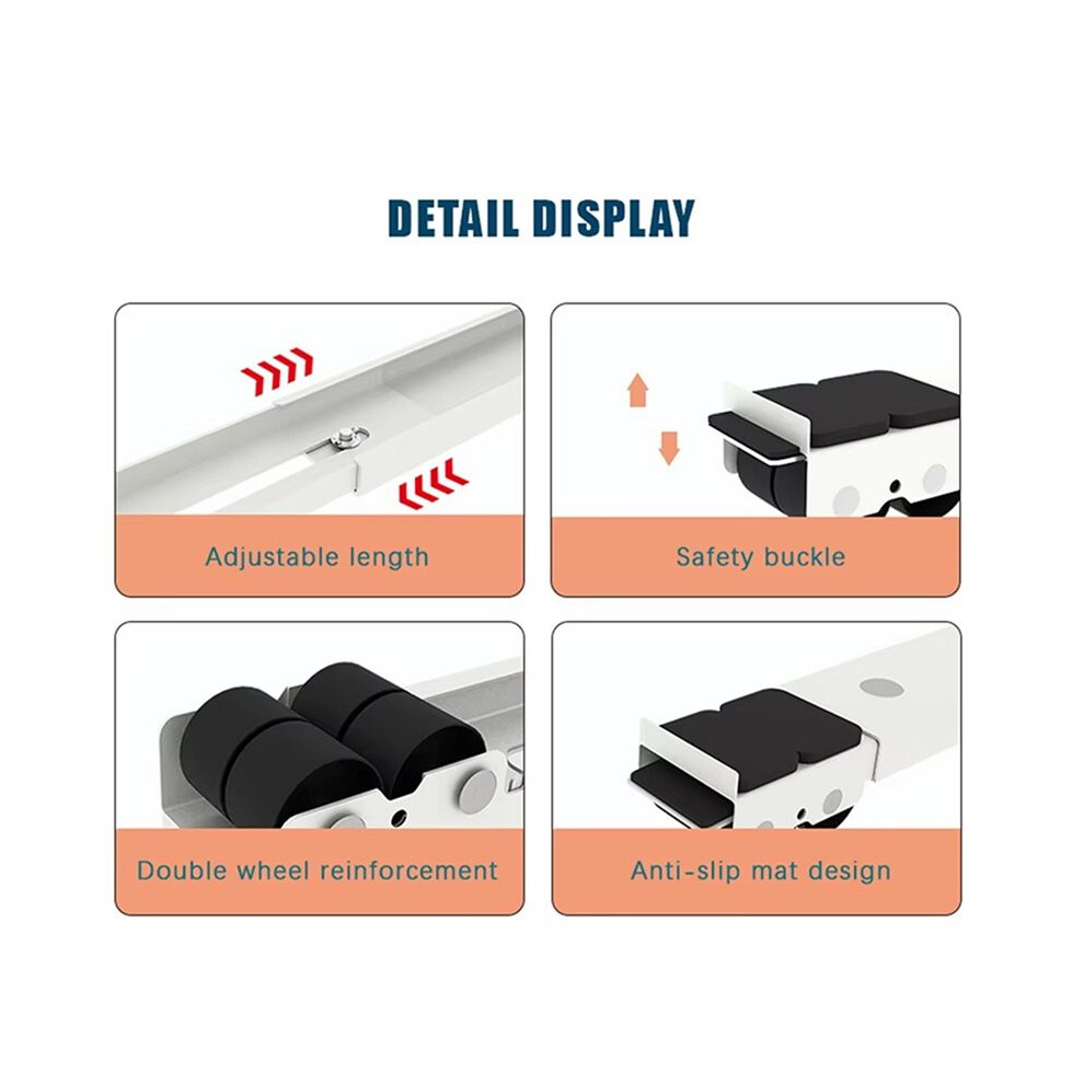 2 Xdryers, Refrigerators, Wine Cooler Heavy Duty Appliance Rollers, 300Kg Load Mobile Washing Machine Base B 4713492660107