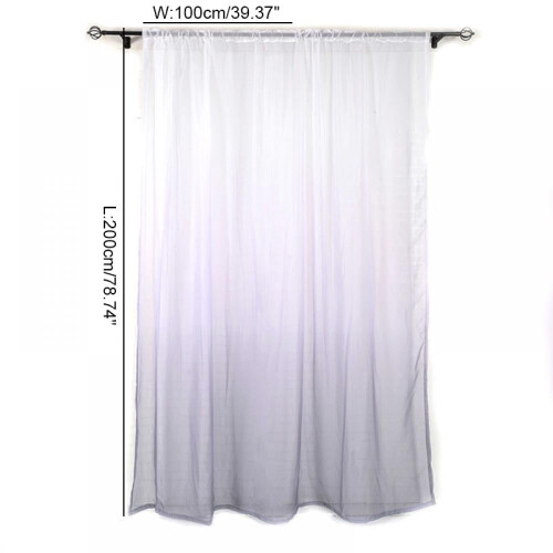 Kozart sheer curtains lavender gradient for kids' room 1