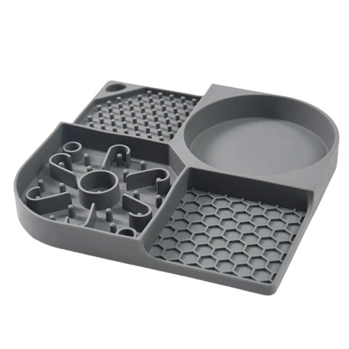 Tierfutter-Puzzlematte, langsame-Grau