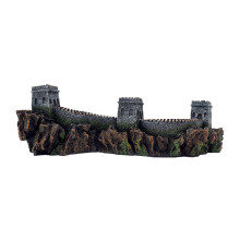Great Wall Miniature Fish Tanks Ornaments Resins Aquariums Hide
