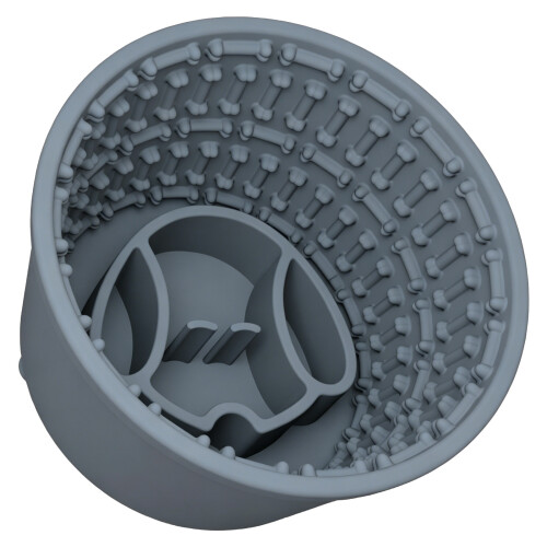 Tapis d'alimentation en silicone pour animaux de-gris bleu