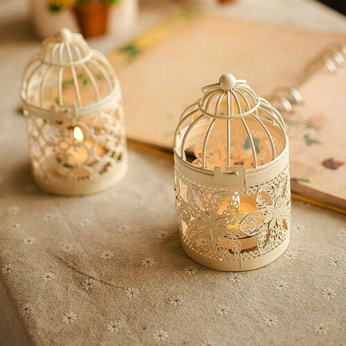 Moroccan Lantern Candle Holder – Metal Hanging & 1