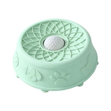 Interaction Dog Slow Feeder Wet Food Bowl with Licking-Green