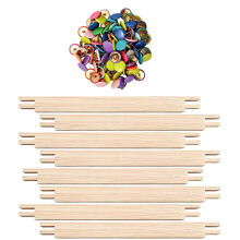 Cadre de broderie rond décoratif en bois et accessoire d'épingle