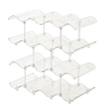 Space Saving Cup Storage Rack With Nonslip Pads-Clear 4th floor