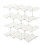 Space Saving Cup Storage Rack With Nonslip Pads-Clear 4th floor 1