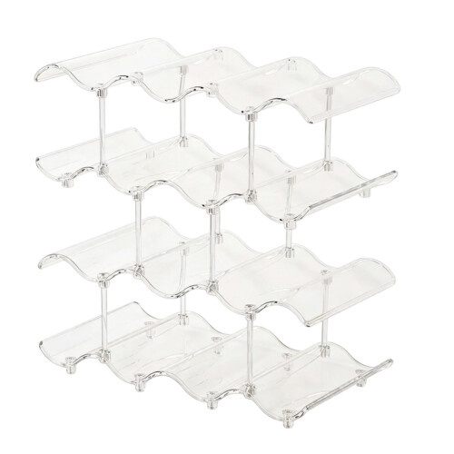 Space Saving Cup Storage Rack With Nonslip Pads-Clear 4th floor