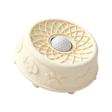 Slow Feeder Lecknapf für Hunde mit rollender Kugel,-Macaron