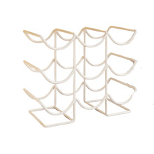 Multipurpose Iron Drinkware Storage Shelf-White third floor