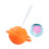 Innovatives Eis-Bonbon-Hersteller-Set mit ungiftigem-Orange 1