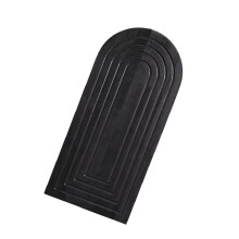Contemporary Black Wood Wall Hanging Shelf Decorative-1 pack