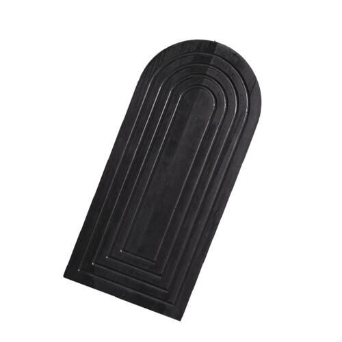 Contemporary Black Wood Wall Hanging Shelf Decorative-1 pack