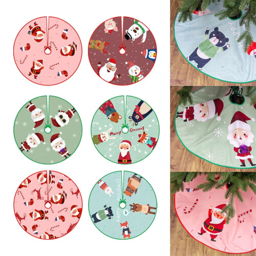 90 cm weiße Weihnachtsbaumdecke 1