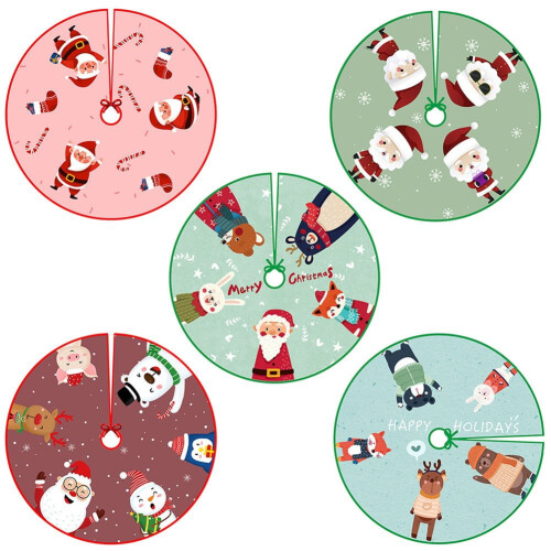 90 cm weiße Weihnachtsbaumdecke 2