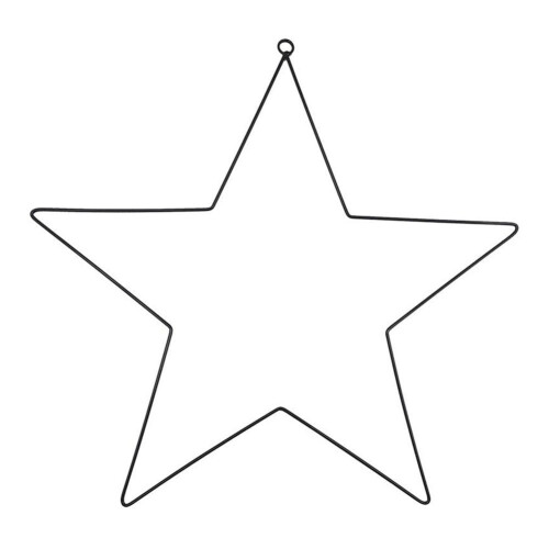 Pentagramformede kransringer DIY-kransstøtte Jerngirlanderramme Rekvisitter E 2
