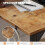 Wood Computer Desk 40 Inch Modern Simple Rustic Brown 4