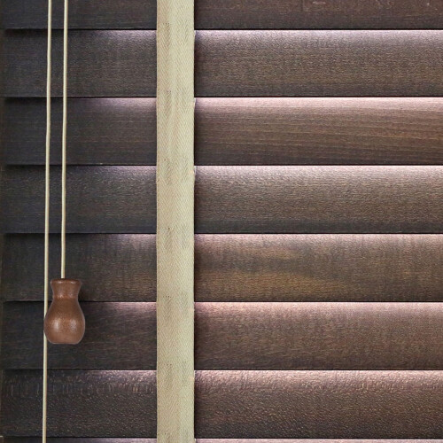 6 Wooden Blind Cord Knobs Brown 3x2x2cm 2