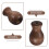 6 Wooden Blind Cord Knobs Brown 3x2x2cm 4