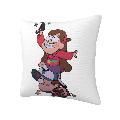 Capa de almofada Gravity Falls com zíper, 45x45 cm (18x18 polegadas) 1