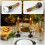 Conjunto de 2 velas de LED decorativas de Natal, douradas. 2