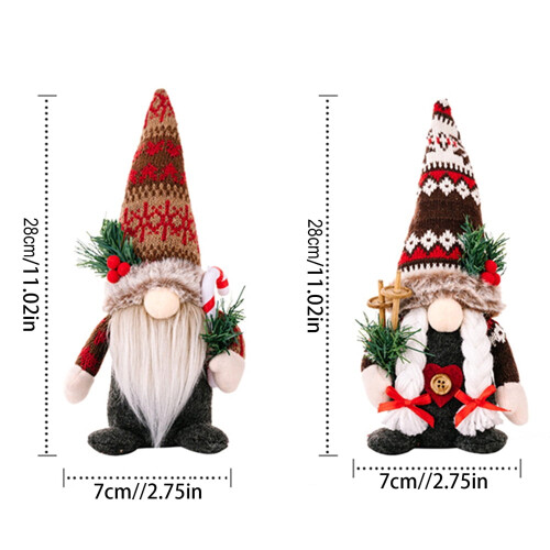 Weihnachtswichtel-Plüschdekoration – 2er-Pack 1