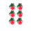 Christmas Ball Ornaments Flocked Suede 6PCS 2