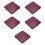 Practical PU Leather Drink Coasters Heat Proof And-Burgundy 1