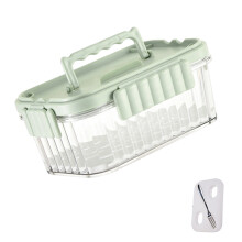 See Through Portable Food Container Leakproof Picnics-Green 1