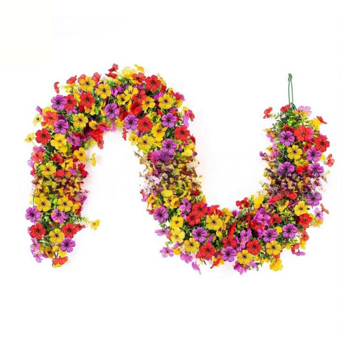 Artificial Plastic Leaves Floral Plant 1.8Meter-Mixed colors