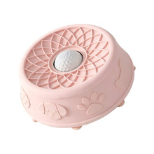 Slow Feeder Dog Dish Rolling Ball Design Safe-Macaron powder