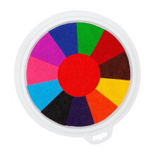 Large Colorful Handprint Ink Pad Washable Childrens-12 Colors