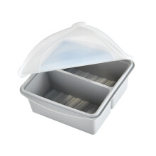 Durable Flexible separated Lunch Box Suitable For Home And-Gray