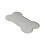 Bone Shape Pet Meal Mat Soft Quick Drying Food Bowl-Light Grey 1