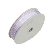 Practical 2.5Cm Polkas Dot Organza Ribbon for Gift-Purple