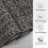Braided Print Runner Rug Dark Grey 2 ft x 6 ft 4