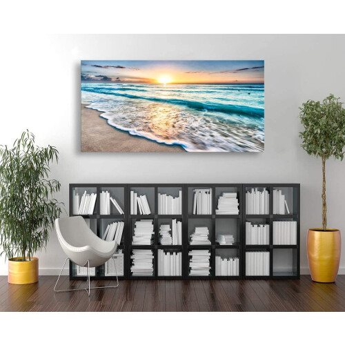 Impression sur toile abstraite gris-brun 12x18 pouces 2