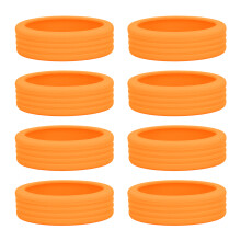 8er-Set Orange Silikon-Radabdeckungen