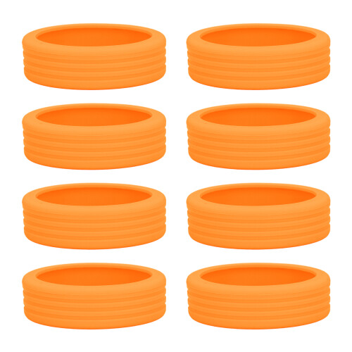 8er-Set Orange Silikon-Radabdeckungen