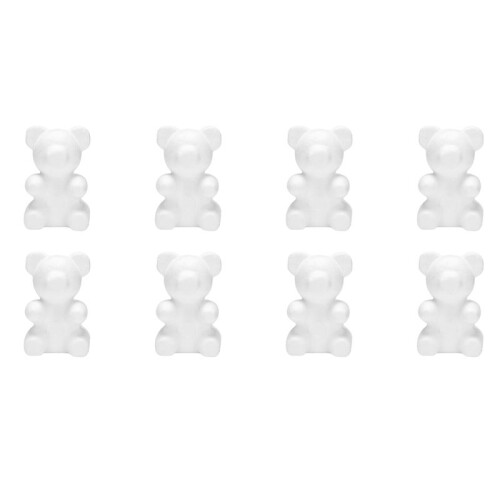 Decorations de Fete Diy 8Pcs Modelisation de la Mousse Mousse de Polystyrene Mousse de Polystyrene Nouvelles Decorations de Noel en Polystyrene