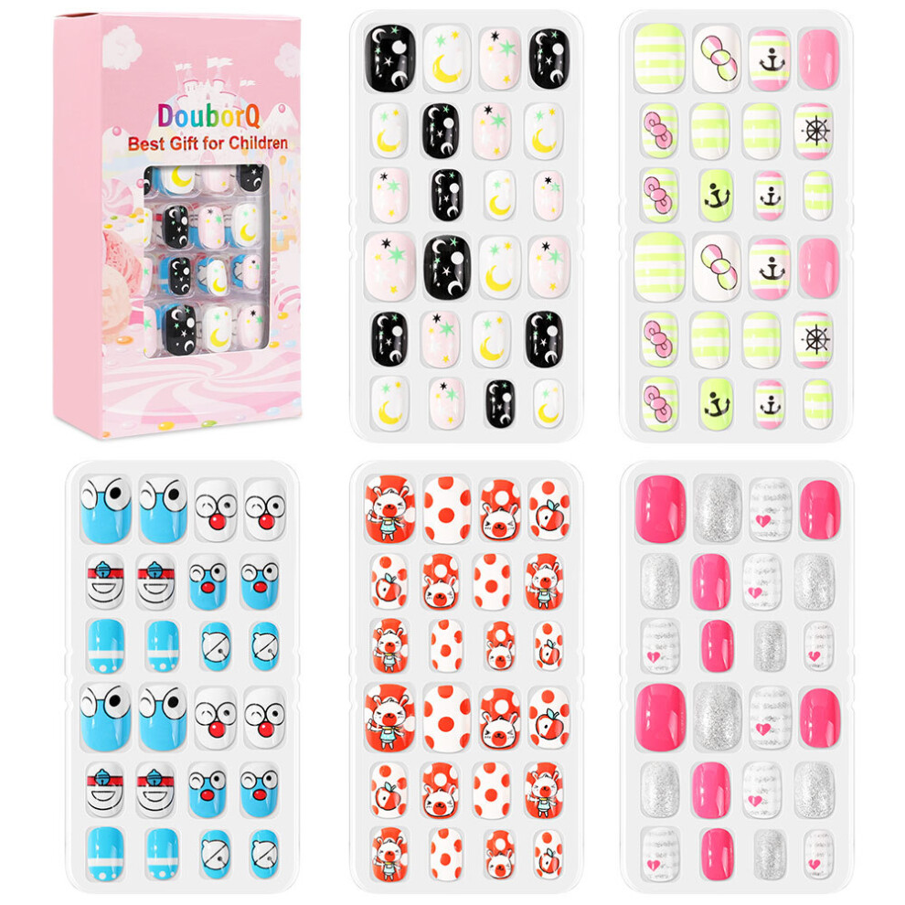 (NT30-12) 120 pieces of children's nail polish cute children's manicure fake nail polish set