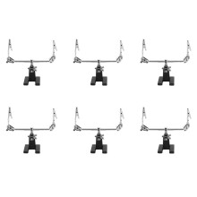 6X Morsetto per Supporto per Saldatore di Terza Mano Che Aiuta Le Mani Clip di Supporto per Pcb per Circuiti Elettrici Hobby
