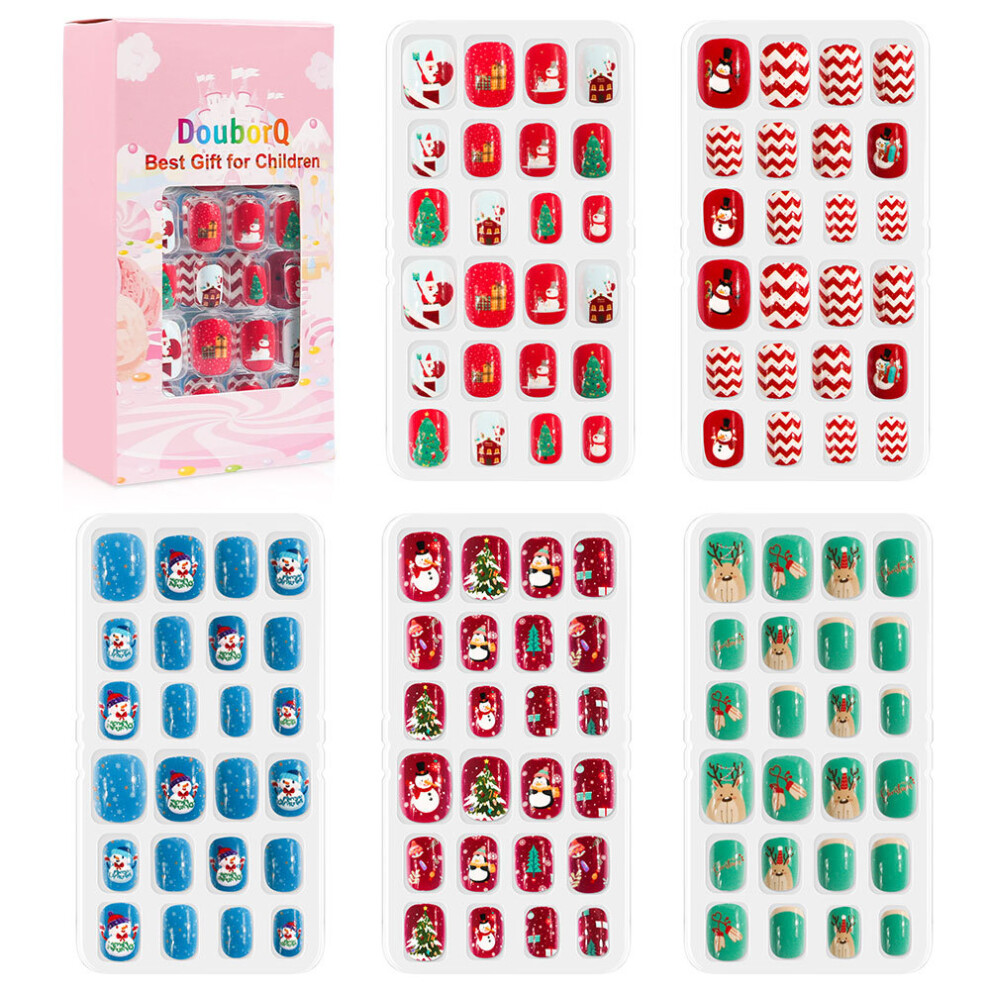 (NT30-6) 120 pieces of children's nail polish cute children's manicure fake nail polish set