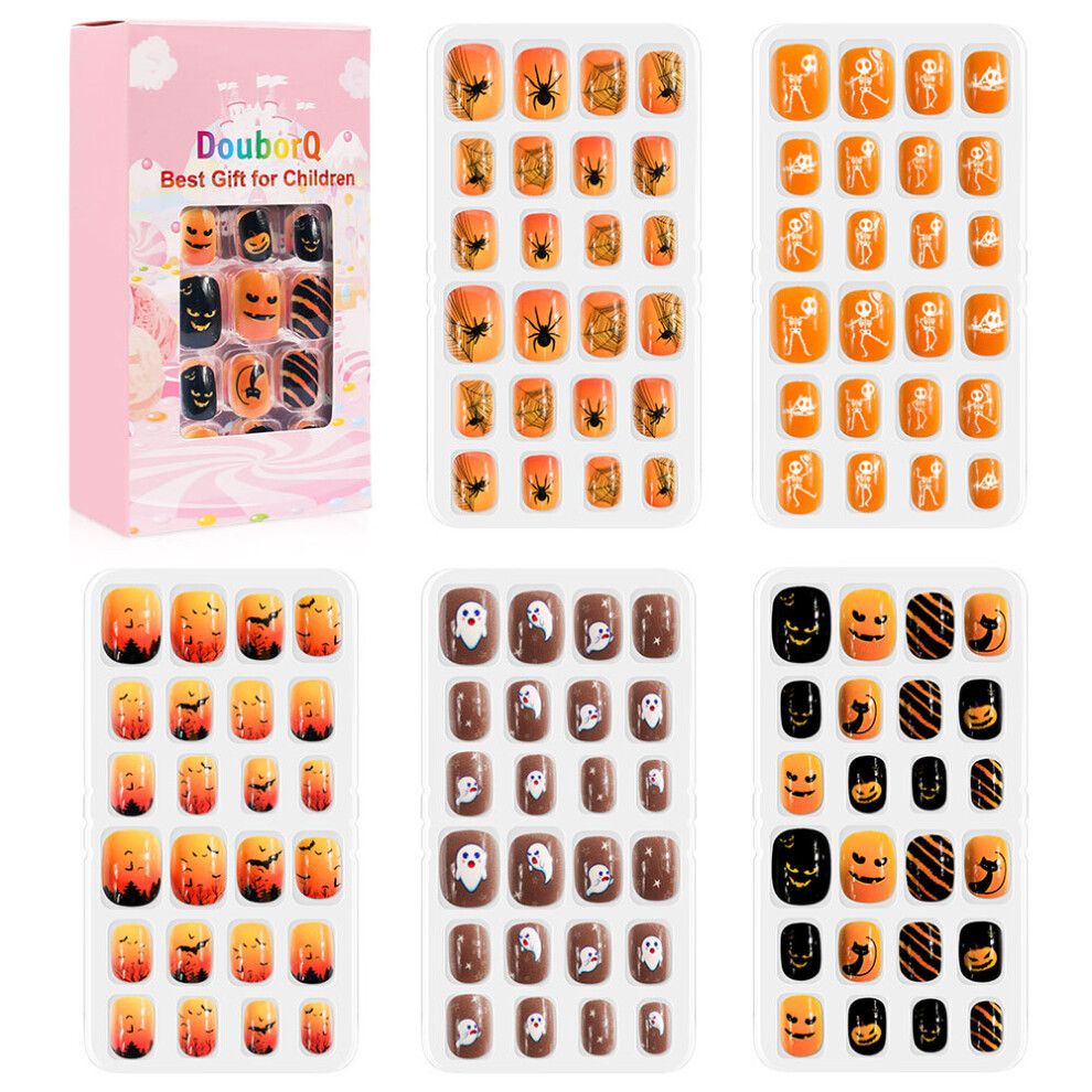 (NT30-5) 120 pieces of children's nail polish cute children's manicure fake nail polish set