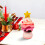 Mini árvore de Natal de crochê com enfeites, verde, 12 cm 4