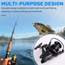 Reel, Freshwater and Saltwater Fishing Reel, 7+1 Double Spool & Handle Saltwater Fishing Reel NTK-5000