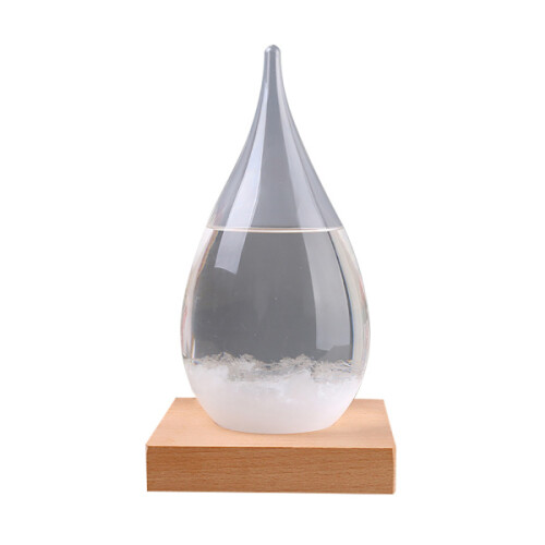 Stormglasbarometer met houten voet 2
