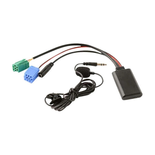 Δέκτης μουσικής Bluetooth 5.0 αυτοκινήτου, ενσύρματο μικρόφωνο Aux, τηλέφωνο Hands-free, 1
