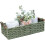 1 PC Decorative Round Paper Rope Storage Basket with Handle for Organizing, Green 2